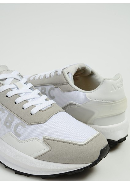 Beyaz-Gri Erkek Deri Sneaker Shacbrun indirimleri