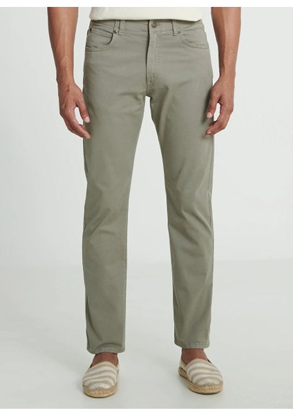 Normal Bel Slim Fit Haki Erkek Chino Pantolon L72AA5708A95 Extrememotion Slim Pan indirimleri