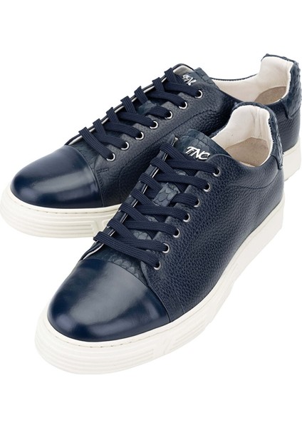 Erkek Hakiki Deri Lacivert Sneakers & Spor Ayakkabı fırsatları