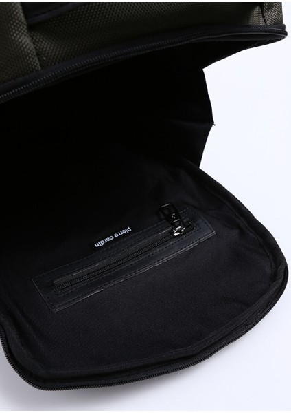 Yeşil-Siyah Erkek Deri Sırt Çantası 01PC001193-YSL