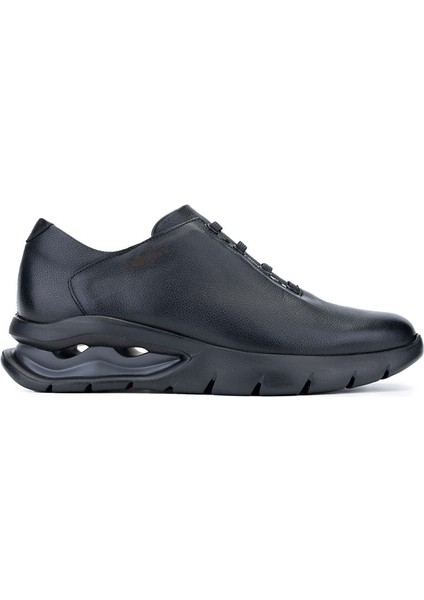 Erkek Hakiki Deri Siyah/gri Sneakers & Spor Ayakkabı