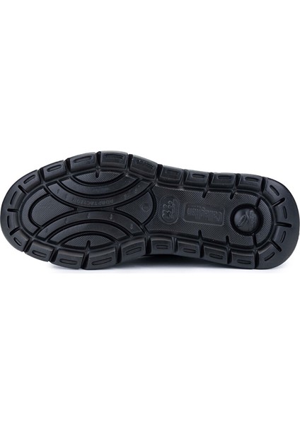 Erkek Hakiki Deri Siyah/gri Sneakers & Spor Ayakkabı