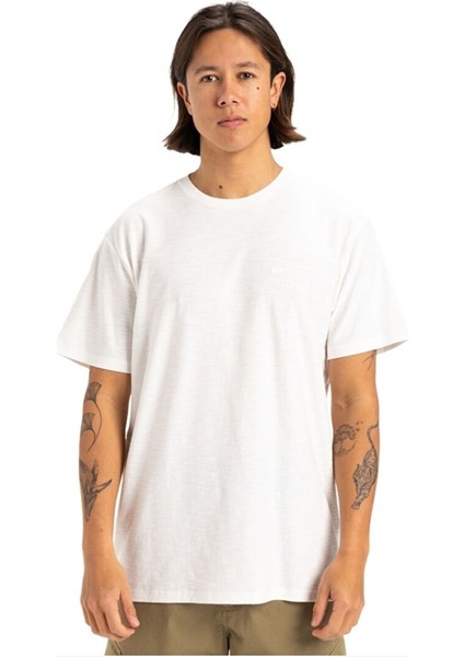 Slub Roundneck Erkek Kısa Kollu Tişört EQYKT04377 Ekru