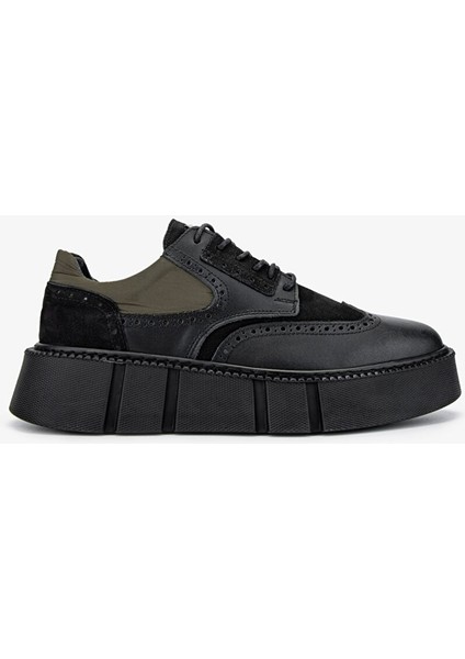 Erkek Hakiki Deri Siyah Sneakers & Spor Ayakkabı