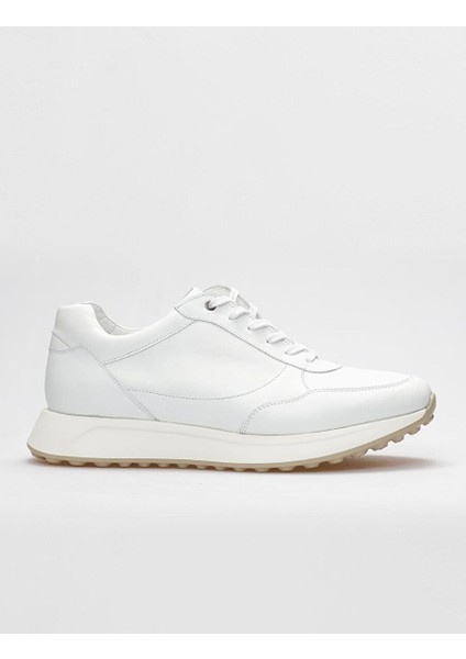 Beyaz Erkek Deri Sneaker 29233