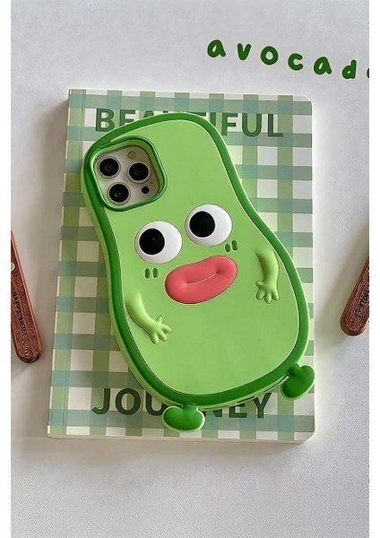 iPhone 11 Uyumlu Şirin Avokado Desenli Koruyucu Silikon Telefon Kılıfı modelleri