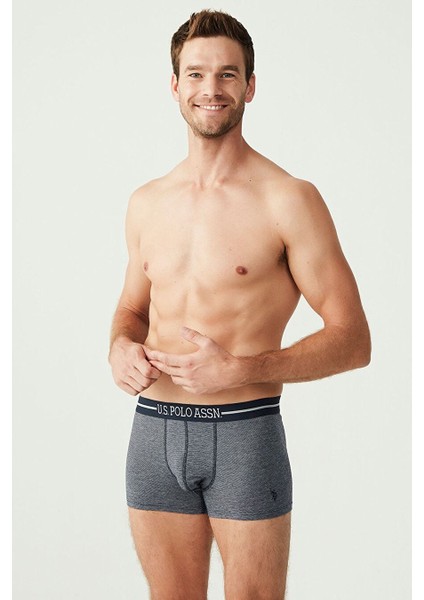 Erkek Lacivert - Lacivert Melanj 3 Lü Boxer modelleri