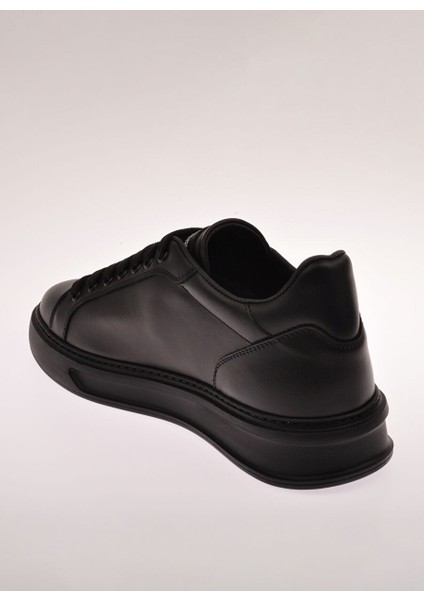 Siyah Erkek Deri Sneaker 25730 fırsatları