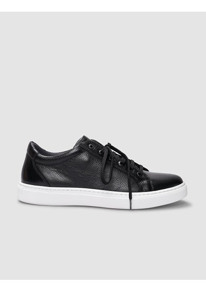 Siyah Erkek Deri Sneaker 29583