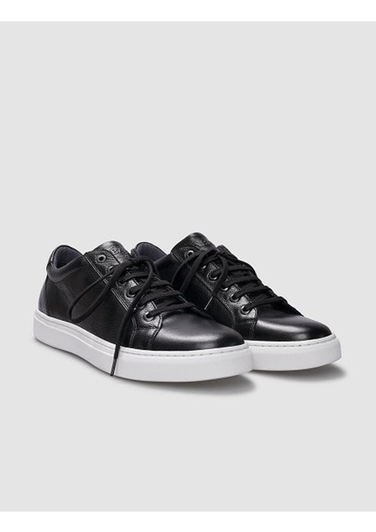 Siyah Erkek Deri Sneaker 29583