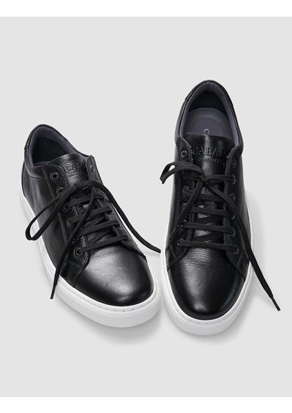 Siyah Erkek Deri Sneaker 29583
