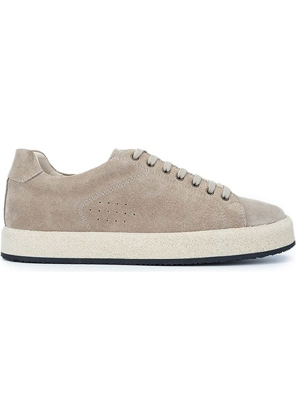 Erkek Hakiki Deri Bej Süet Sneakers & Spor Ayakkabı