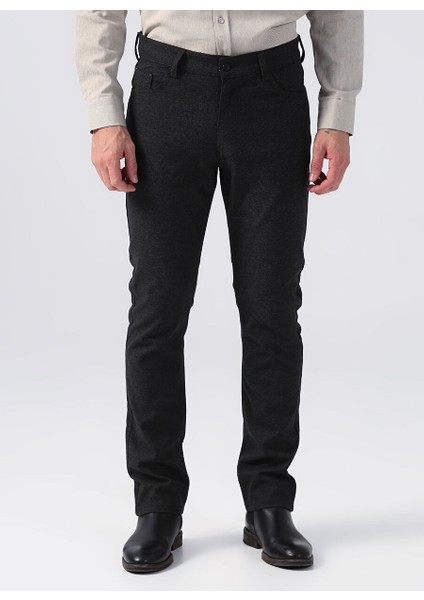 Siyah Erkek Regular Fit Chino Pantolon cm P 607