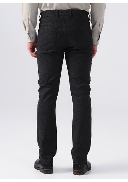 Siyah Erkek Regular Fit Chino Pantolon cm P 607