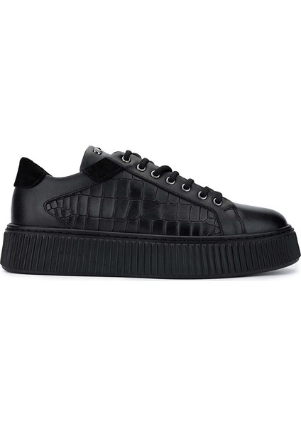 Gri Erkek Deri Sneaker 352 21224 Erk Ayk SK24-25