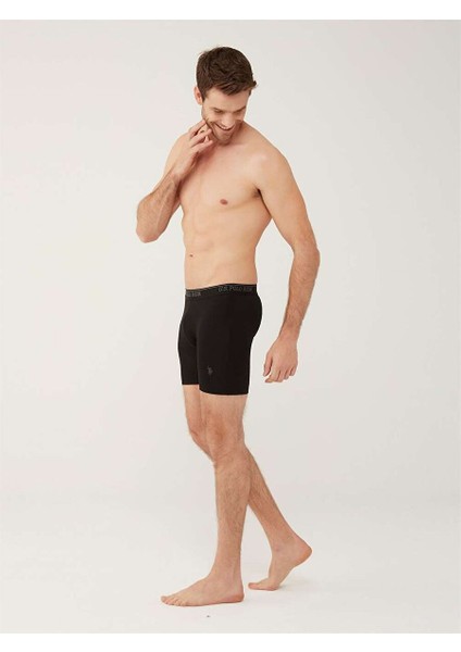 Erkek Siyah 3 Lü Uzun Paçalı Boxer modelleri