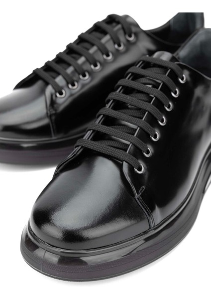 Erkek Hakiki Deri Siyah Açma Sneakers & Spor Ayakkabı fırsatları