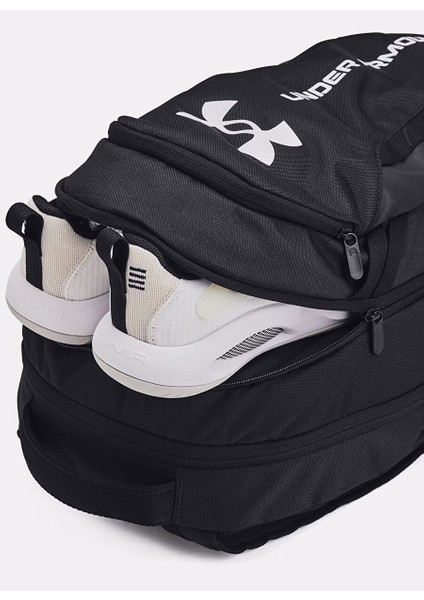 1384672-002 Ua Hustle 6.0 Backpack Siyah Unisex Sırt Çantası