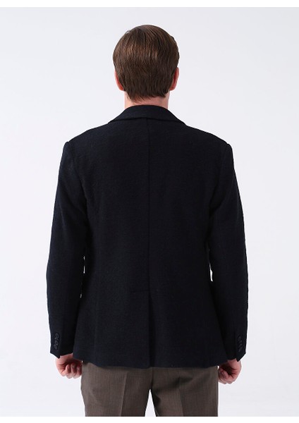 Slim Fit Lacivert Erkek Düz Ceket Zeos fırsatları