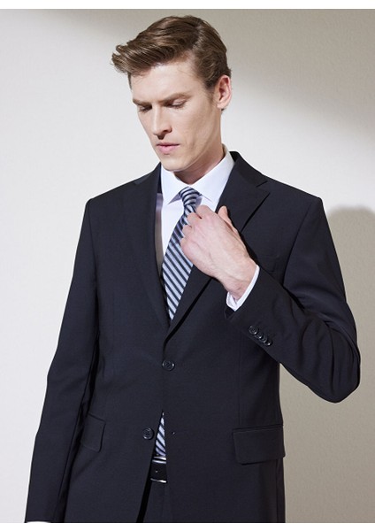 Siyah Erkek Mono Yaka Slim Fit Takım Elbise BBSP23MSU030 modelleri