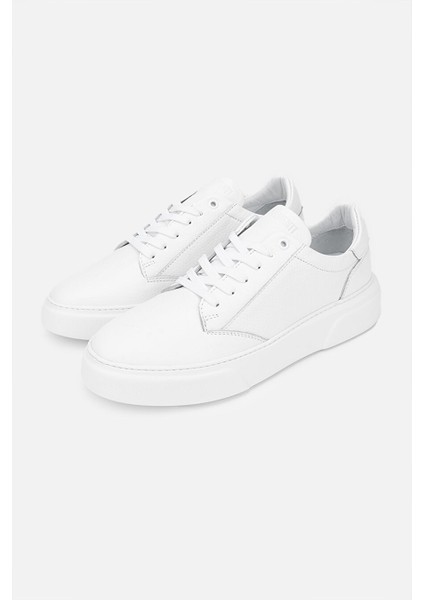 Lacivert Erkek Deri Sneaker 04 2509 Erk Ayk Y24