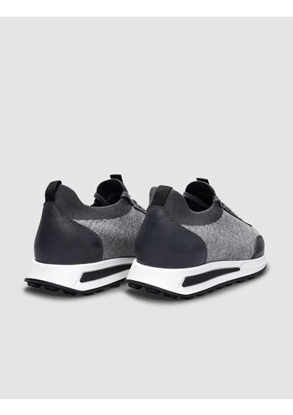 Gri Erkek Deri Sneaker 30026 modelleri