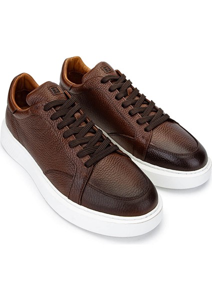 Lacivert Erkek Deri Sneaker 04 3522 Erk Ayk SK24-25