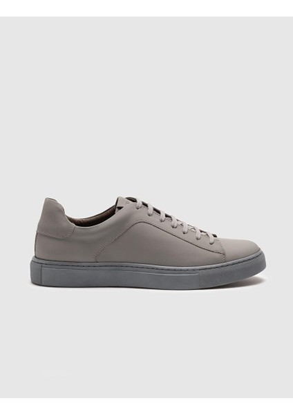 Gri Erkek Deri Sneaker 28346