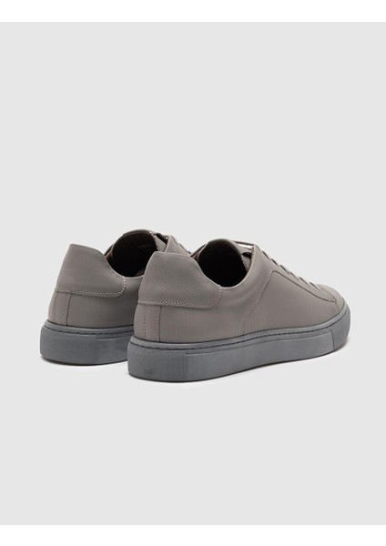 Gri Erkek Deri Sneaker 28346