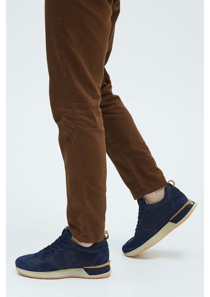 Lacivert Erkek Deri Sneaker 839 4772 Erk Ayk Y23