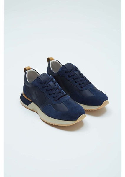Lacivert Erkek Deri Sneaker 839 4772 Erk Ayk Y23