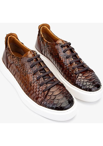 Erkek Hakiki Deri Taba Sneakers & Spor Ayakkabı