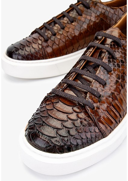 Erkek Hakiki Deri Taba Sneakers & Spor Ayakkabı