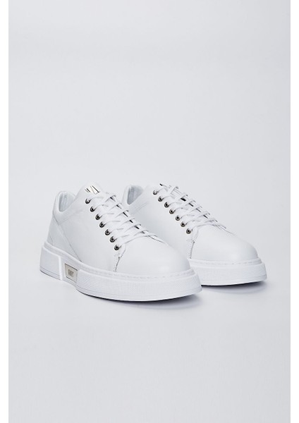 Siyah Erkek Deri Sneaker 352 18004 Erk Ayk Y23