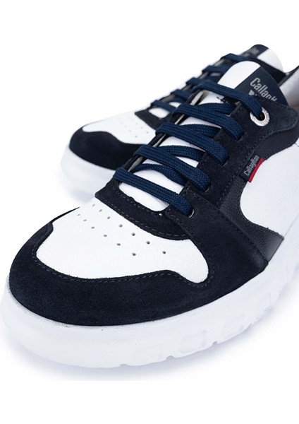 Erkek Hakiki Deri Lacivert Sneakers & Spor Ayakkabı