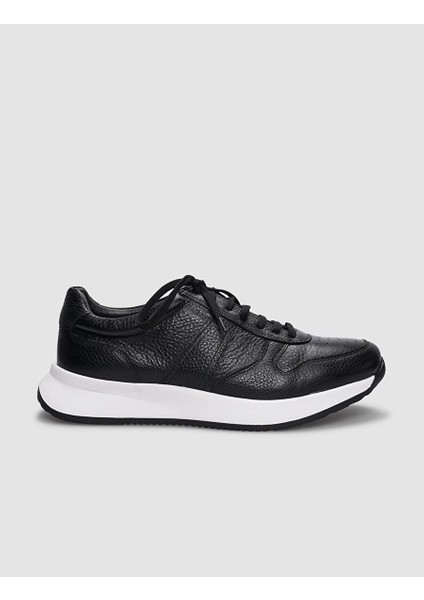 Siyah Erkek Deri Sneaker 29783