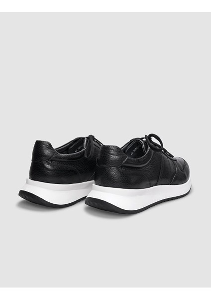 Siyah Erkek Deri Sneaker 29783
