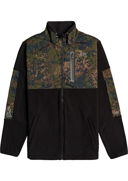 Willmore Graphene Dik Yaka Desenli Erkek Polar Sweatshirt