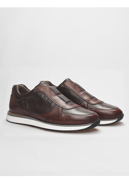 Kahverengi Erkek Deri Sneaker 121933 fiyatları