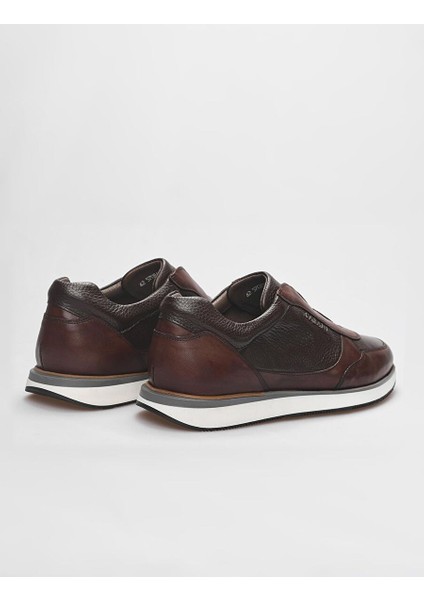 Kahverengi Erkek Deri Sneaker 121933 modelleri