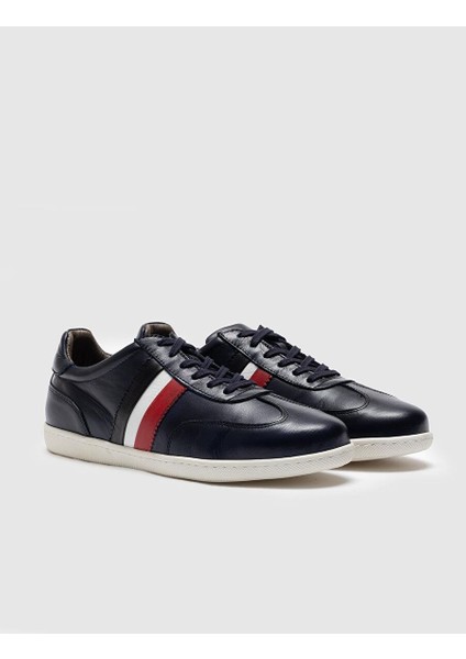 Lacivert Erkek Deri Sneaker 28338 fiyatları