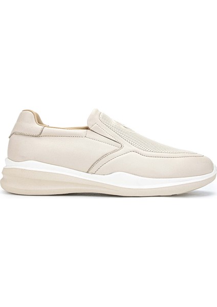 Erkek Hakiki Deri Bej Sneakers & Spor Ayakkabı