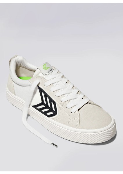 400807W25M - Catıba Pro Low Suede Beyaz - Siyah Süet Erkek Günlük Spor Ayakkabı fiyatları