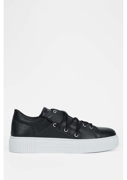 Erkek Hakiki Deri Lacivert Sneakers & Spor Ayakkabı