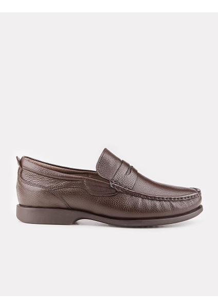Kahverengi Erkek Deri - Kürklü Loafer 112378