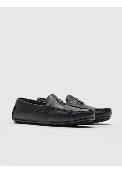 Siyah Erkek Deri Loafer 120013