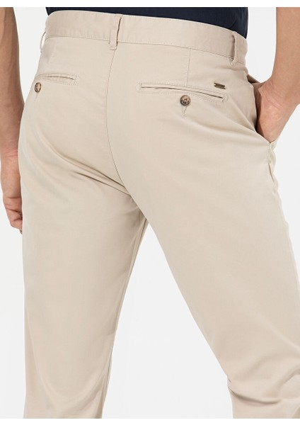 Normal Bel Normal Paça Slim Fit Bej Erkek Pantolon Rıves indirimleri