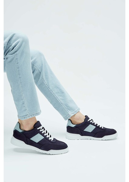 Haki-Vizon Erkek Deri Sneaker 698 1052-2 Erk Ayk Y23