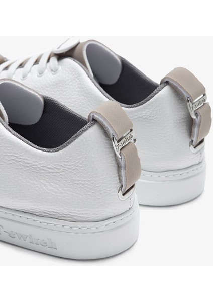Franceschetti Mauro Erkek Beyazbejyeşil Hakiki Deri Sneakers & Spor Ayakkabı
