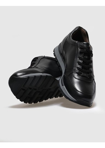 Siyah Erkek Deri Sneaker 14079
